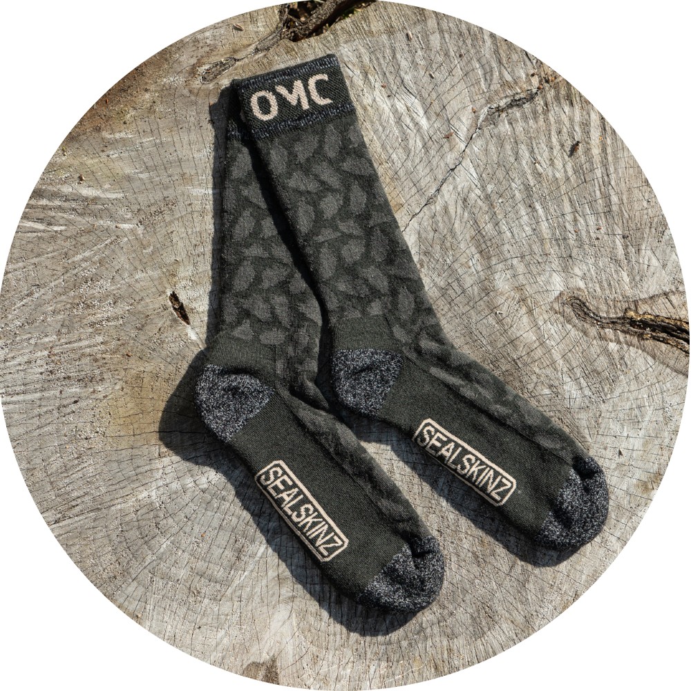Levně One more cast ponožky forest heel camo socks - 10-12