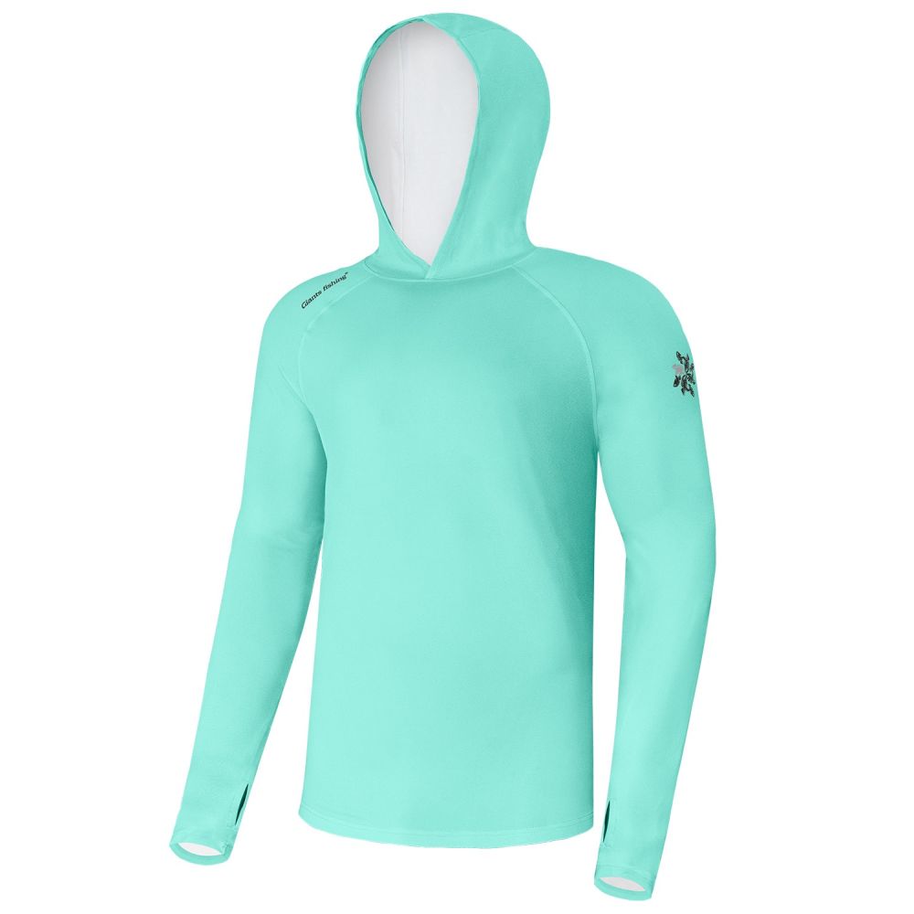 Levně Giants fishing funkční tričko s dlouhým rukávem uv50+ hoodie blue - xxl