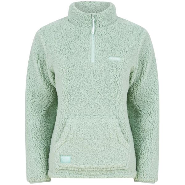 Navitas Mikina Womens Sherpa Pullover Light Green