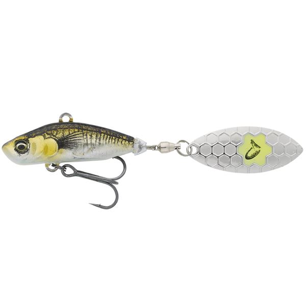 Savage Gear 3D Sticklebait Tailspin Sinking Green Silver Ayu