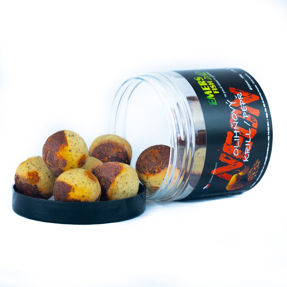 Emersfish boilie neonky olihňový krill pepř 50 g - 24 mm