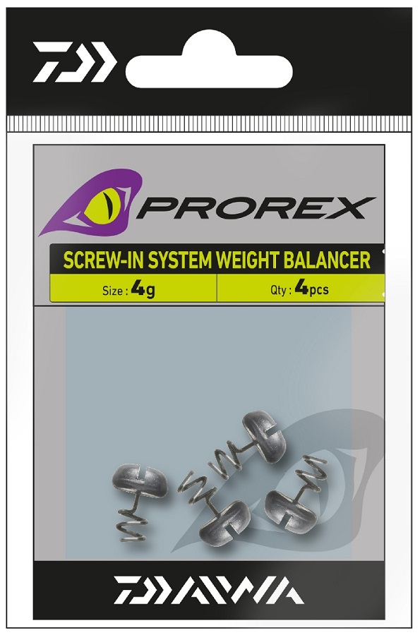 Daiwa šroubovací zátěž prorex do nástrah-hmotnost 4 g 4 ks