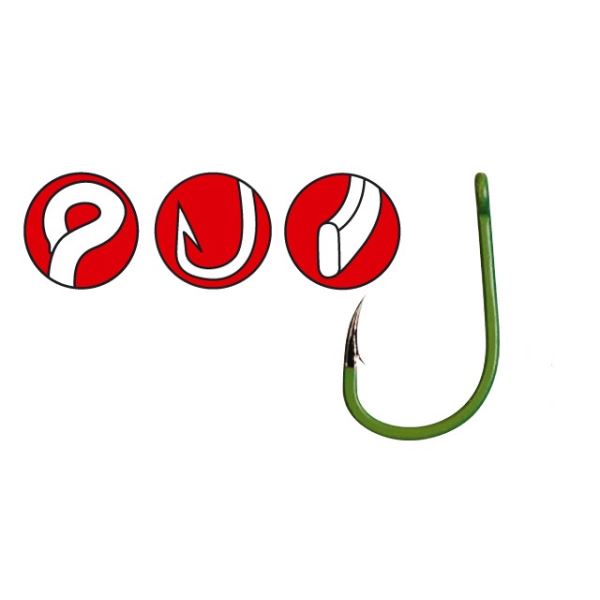 Gamakatsu Háčky A1G-Carp Camou green Specialist 10ks