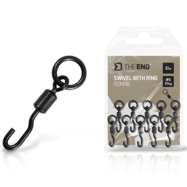 Delphin Rychlovýměnný Obratlík s Kroužkem TheEND Ronnie #6 13 kg 10 ks