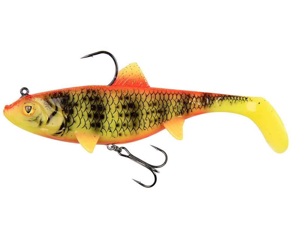 Levně Fox rage gumová nástraha wobble replicant bright perch uv - 14 cm 55 g