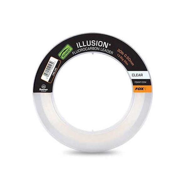 Fox Fluorocarbon Edges Illusion Leader Naturals Clear 50 m