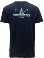 Grundéns Tričko Logo Boat SS T-Shirt Dark Navy