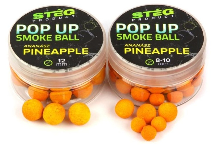 Stég plovoucí boilie pop up smoke ball 10 g 12 mm - pineapple