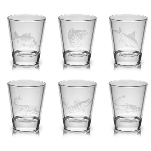 Delphin Set Skleněných Skleniček (Panáků) Shoty 6v1