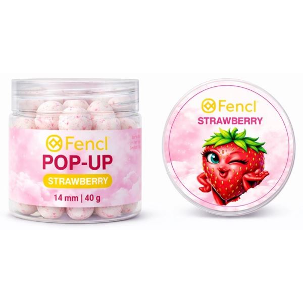 Fencl Plovoucí Boilie Pop Up Strawberry 40 g 14 mm