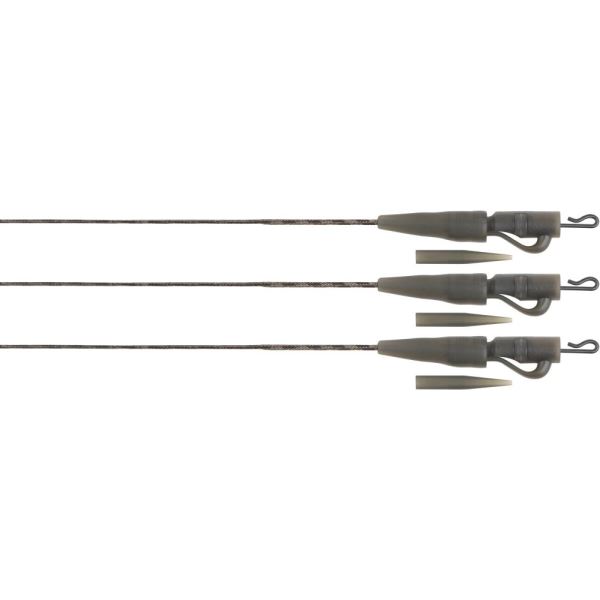 Fox Montáž Edges Naturals Submerge Lead Clip Leaders 75 cm 3 ks