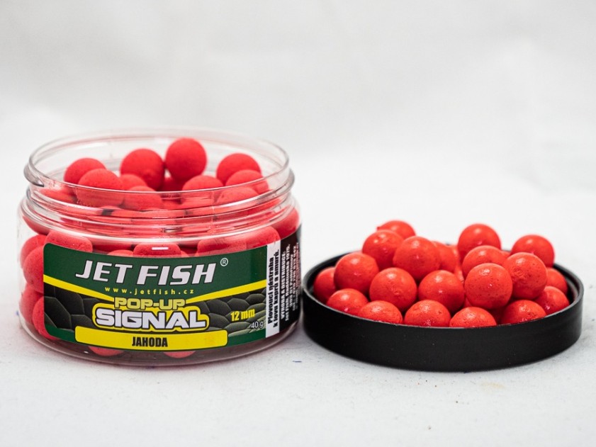 Levně Jet fish signal pop up jahoda - 40 g 12 mm