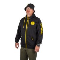 Black Cat Mikina Black Zipped Hoody - XXXL