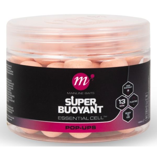 Mainline Plovoucí Boilie Super Buoyant Pop-Ups Essential Cell 150 ml 13 mm