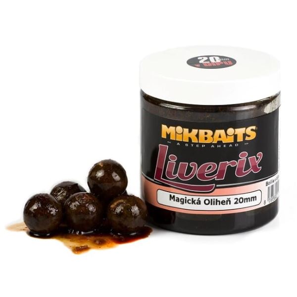 Mikbaits Boilies V Dipu LiveriX Magická Oliheň 250 g