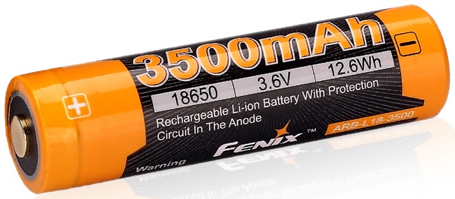 Fenix dobíjecí baterie 18650 3500 mah li-ion