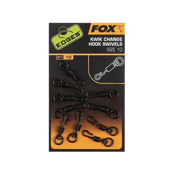 Fox Obratlíky Edges Kwik Change Hook Swivels