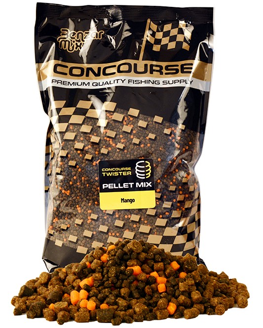 Levně Benzar mix mikro pelety concourse twister pellet mix 2 a 4 mm 800 g - mango