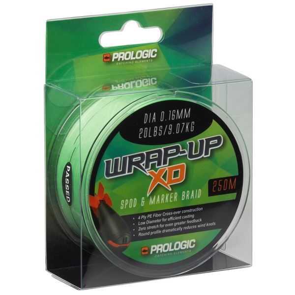 Prologic Splétaná Šňůra Wrap Up Spod Marker Braids Zelená 250 m