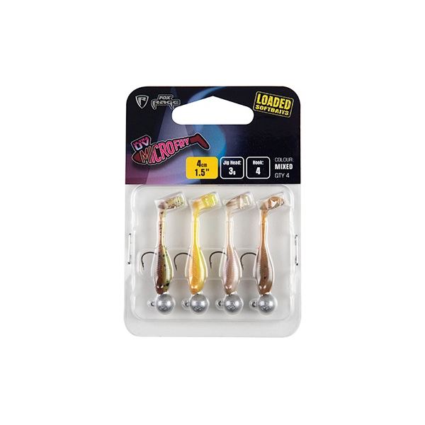 Fox Rage Gumová Nástraha Ultra UV Micro Fry Loaded Lure Pack 4 cm