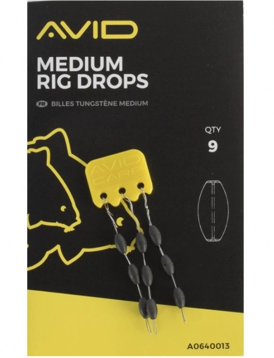 Levně Avid carp tungstenová těžítka outline rig drops - medium