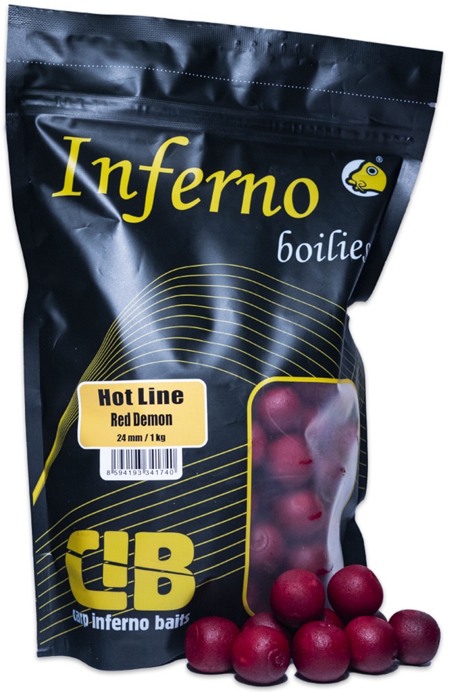 Levně Carp inferno boilies hot line red demon - 250 g 20 mm