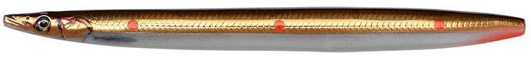Savage gear gumová nástraha 3d line thru sandeel sinking brown copper red - 12,5 cm 19 g