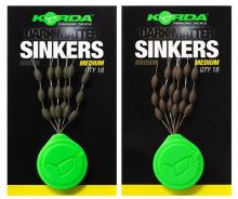 Korda Stoppery Tungstenové Sinkers Gravel Brown (1)