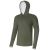 Giants Fishing Funkční Tričko S Dlouhým Rukávem UV50+ Hoodie Dark Green