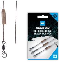 Nash Montáž Cling On Unleaded Solid Bag Leader 35 cm 40 lb 3 ks Nash Montáž Cling On Unleaded Solid Bag Leader 35 cm 40 lb 3 ks