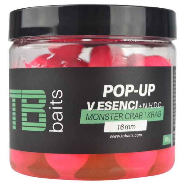TB Baits Plovoucí Boilie Pop-Up Pink Monster Crab + NHDC 65 g 16 mm