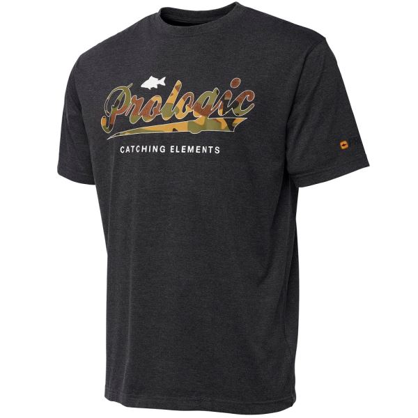 Prologic Triko Camo Logo T Shirt Grey Melange