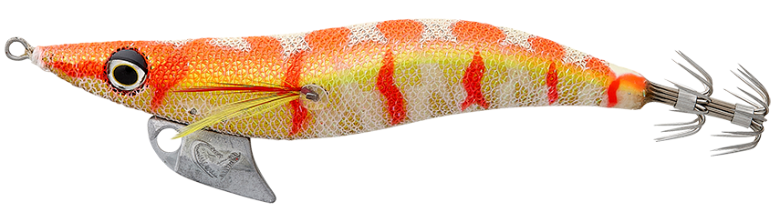Levně Savage gear plandavka squid dealer fire shrimp - 11 cm 18,8 g