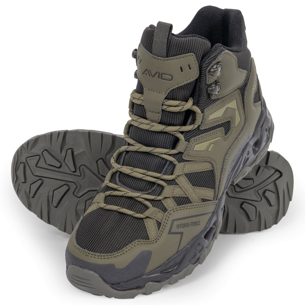Avid carp boty hydro-force all-terrain boots - eu 43 (uk 9)