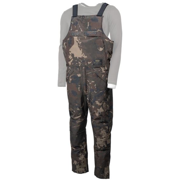 Nash Kalhoty Zero Tolerance Helluva Waterproof Bib and Brace Camo