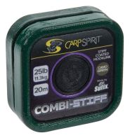 Carp Spirit Návazcová Šňůra Combi Stiff Camo Green 20 m