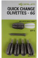 Korum Rychlovýměnná Zátěž Quick Change Olivettes - 8 g