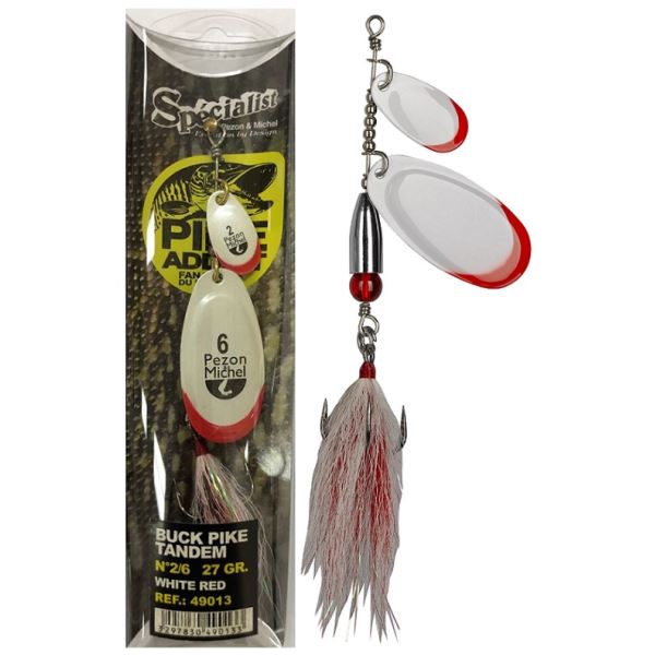 Pezon&Michel Třpytka Buck Pike Tandem White Red 27 g