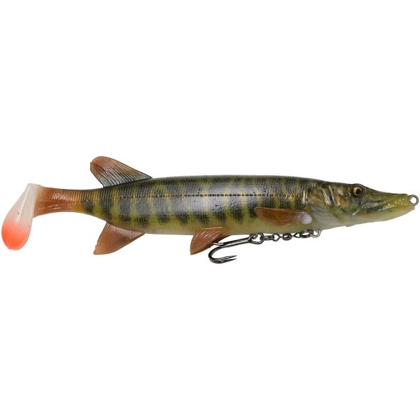 Savage Gear Gumová Nástraha 4D Pike Shad SS Striped Pike 20 cm 65 g