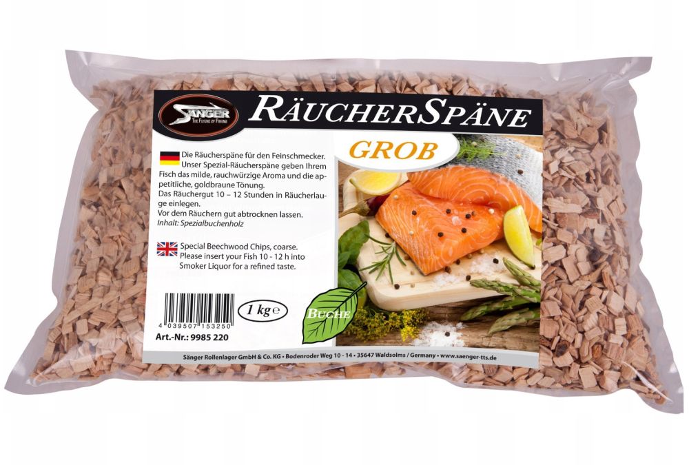 Saenger bukové piliny na uzení räuchermehl velmi hrubé 1 kg