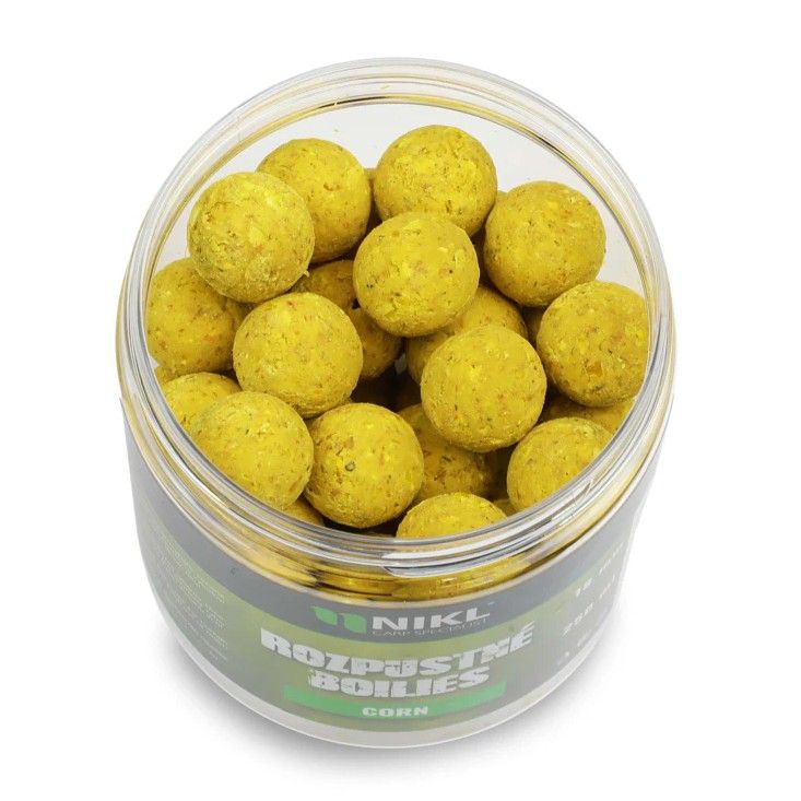 Levně Nikl boilies rozpustné corn 250 ml - 24 mm