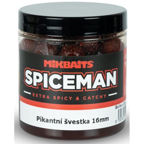 Mikbaits Boilie V Dipu Spiceman Pikantní Švestka 250 ml