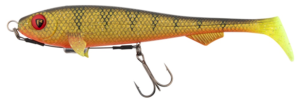Levně Fox rage gumová nástraha super slick shad loaded uv natural perch - 18 cm