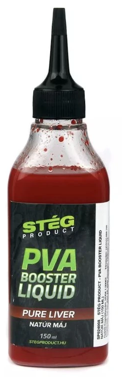 Levně Stég booster pva booster liquid 150 ml - pure liver