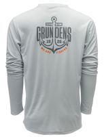 Grundéns Funkční UV Triko Logo Anchor LS Tech Tee Grey Mist - XXL