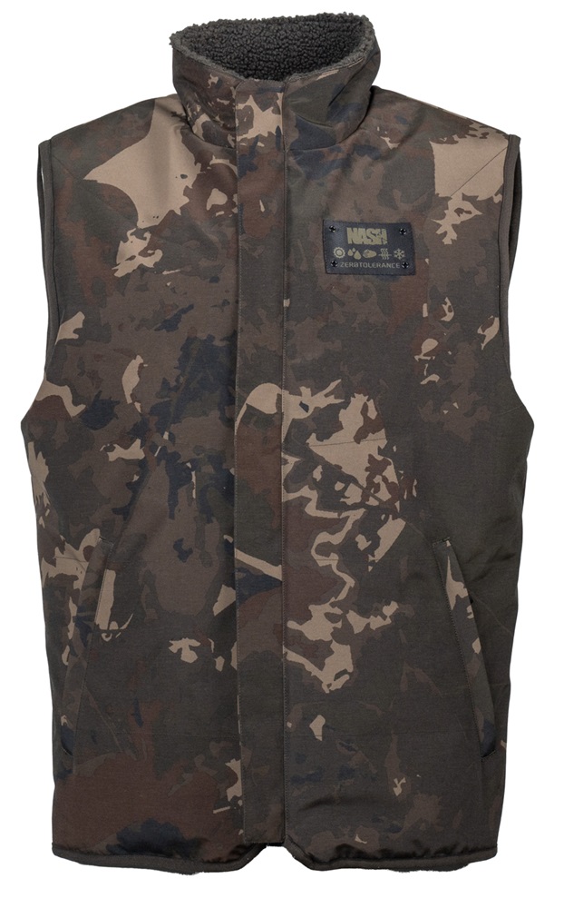 Nash vesta zero tolerance sherpa fleece reversible body warmer - xxl