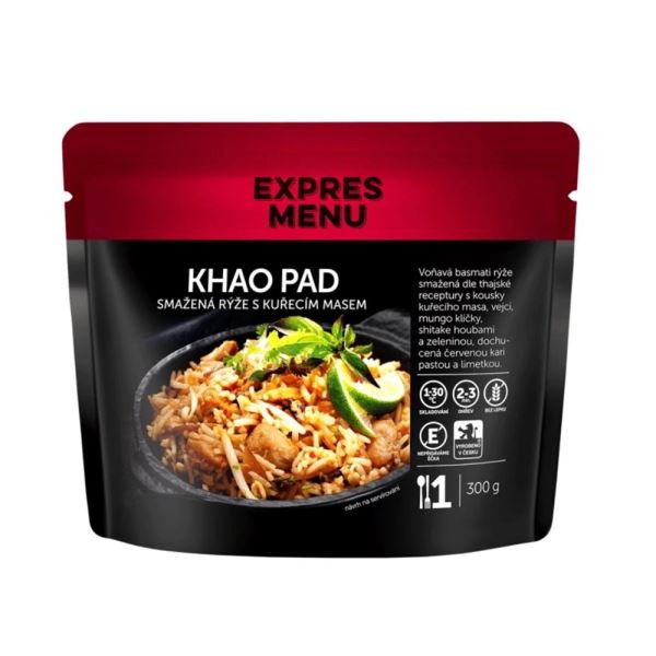 Expres Menu Khao Pad Smažená Rýže S Kuřecím Masem 300 g
