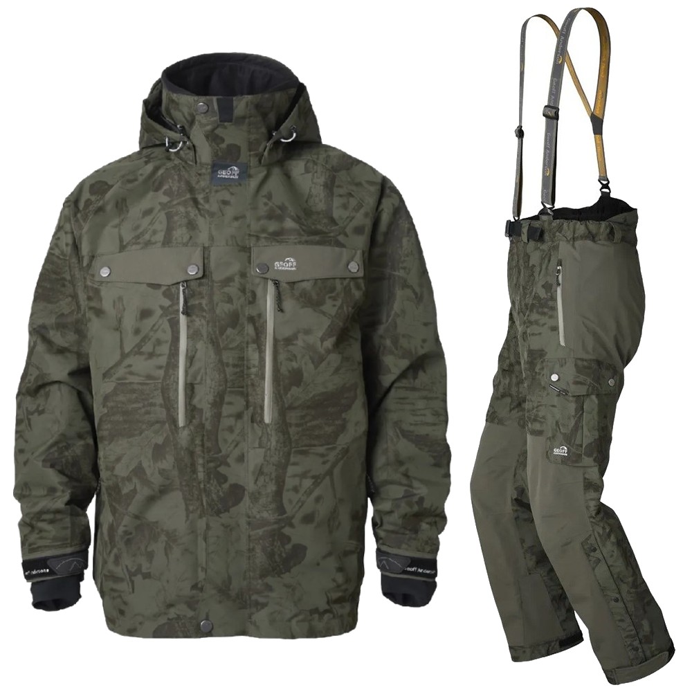 Geoff anderson bunda dozer7 leaf maskáč + kalhoty urus7 leaf maskáč - xxxl