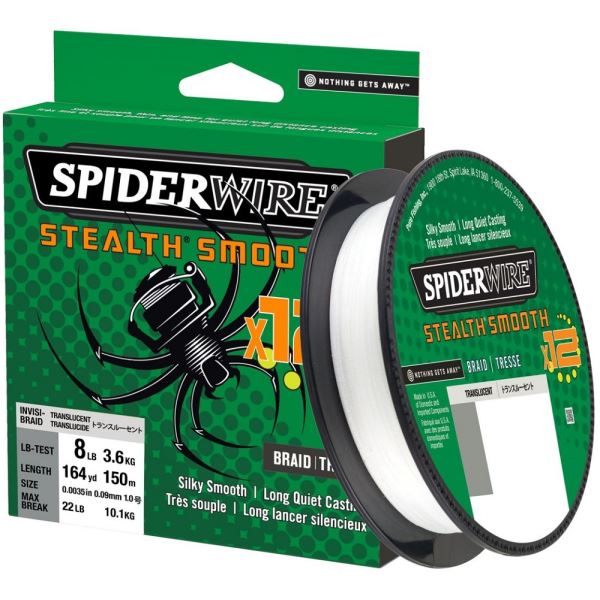 Spiderwire Splétaná Šňůra Stealth Smooth 12 Průhledná 150 m