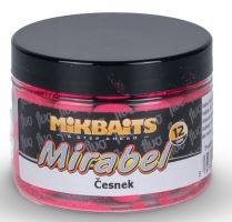 Mikbaits Mirabel Fluo boilie 150 ml 12 mm - česnek